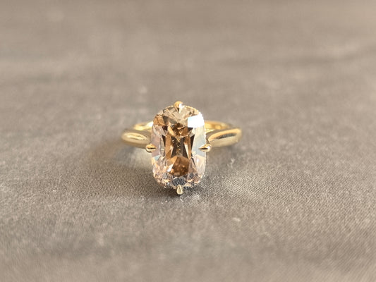 Juno Diamond MX-037 | Yellow Cushion-Cut Lab-Grown Diamond Ring with Continuous Halo Band in Yellow Gold Ring