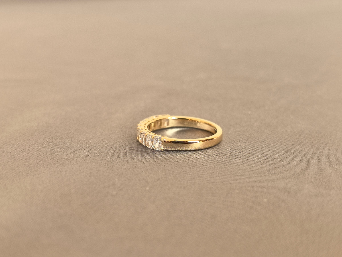 Juno Diamond BW-026 | Radiant-Cut Lab-Grown Diamond Half-Eternity Band Ring