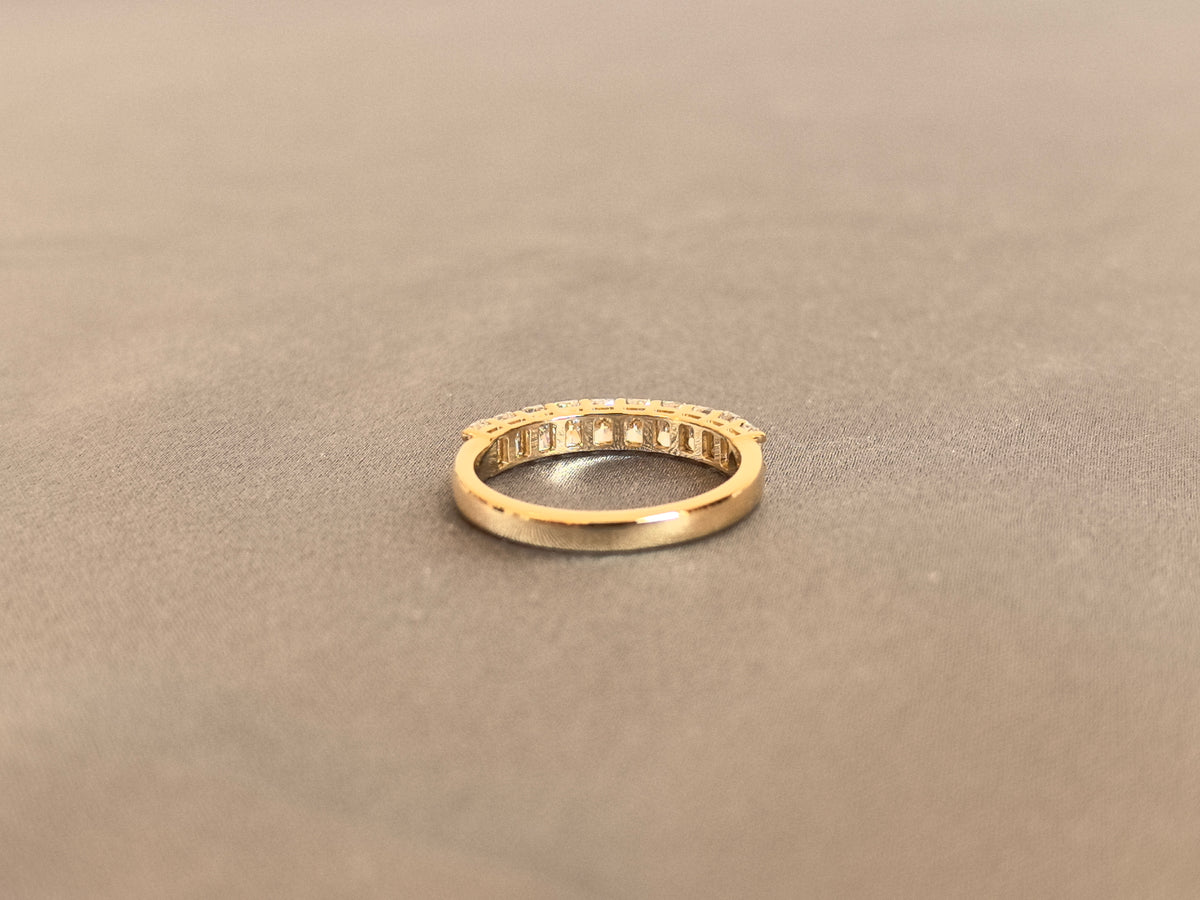 Juno Diamond BW-026 | Radiant-Cut Lab-Grown Diamond Half-Eternity Band Ring