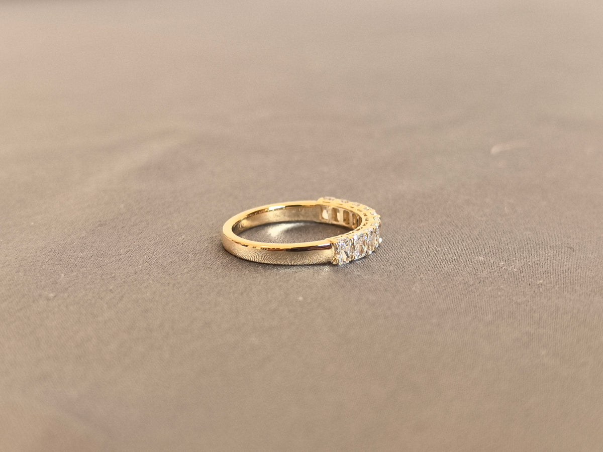 Juno Diamond BW-026 | Radiant-Cut Lab-Grown Diamond Half-Eternity Band Ring