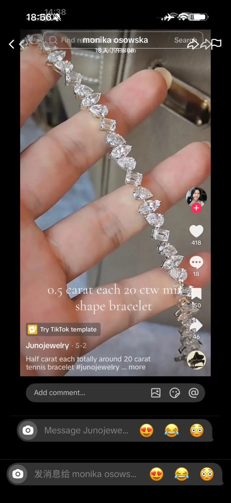 Juno Diamond A link for monika（B） to pay