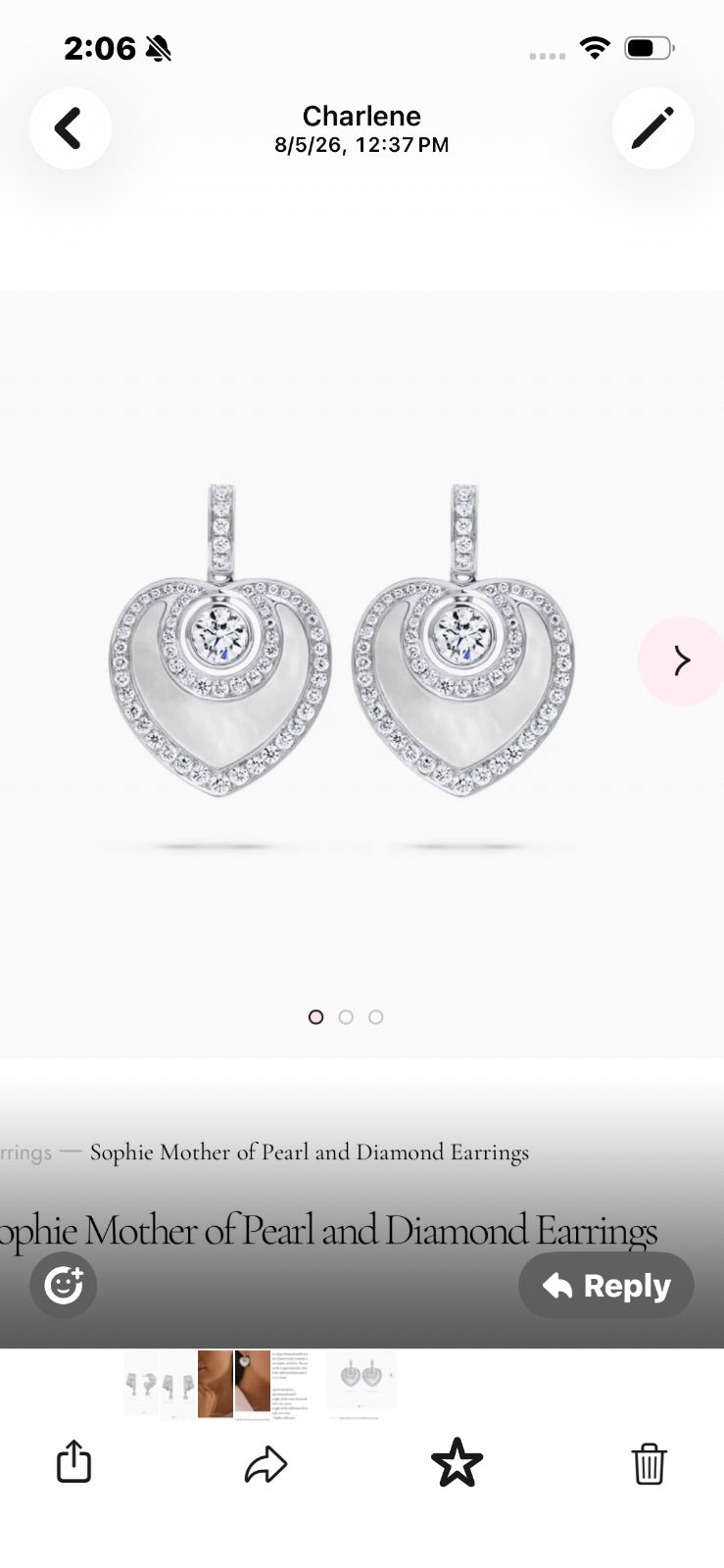 Juno Diamond A link for Charlene to pay