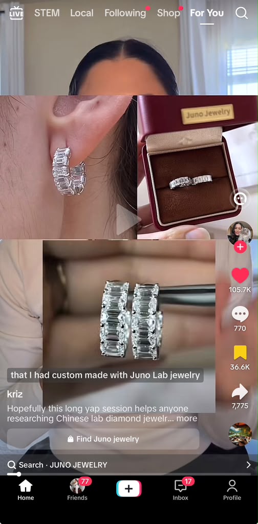 Juno Diamond A link for Aman to pay Custom Order