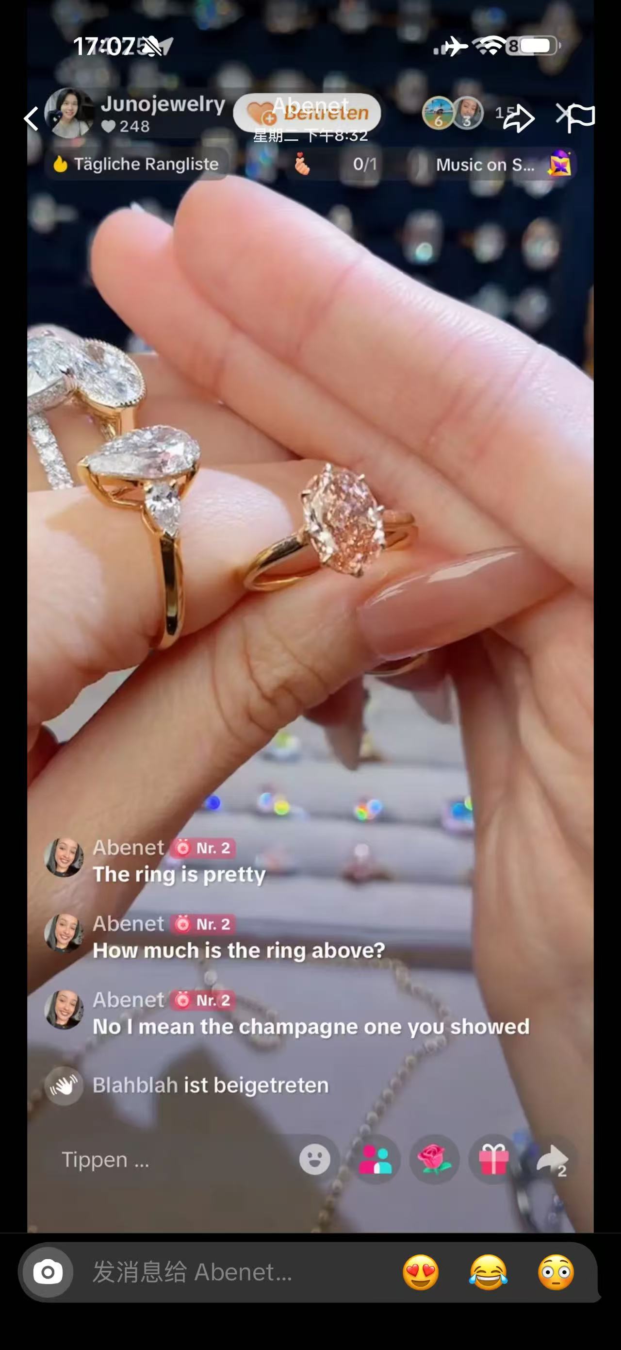 Juno Diamond A link for Abenet to pay