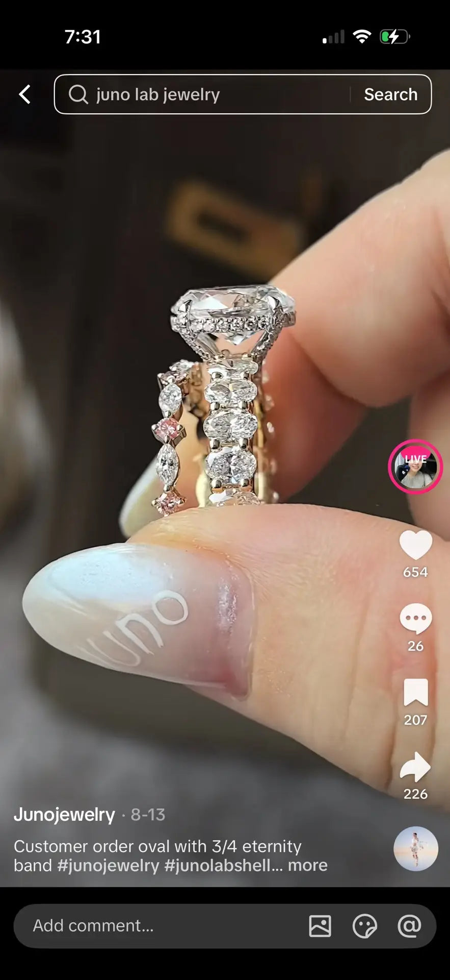 Juno Diamond A link for fgsspdn to pay Custom Order