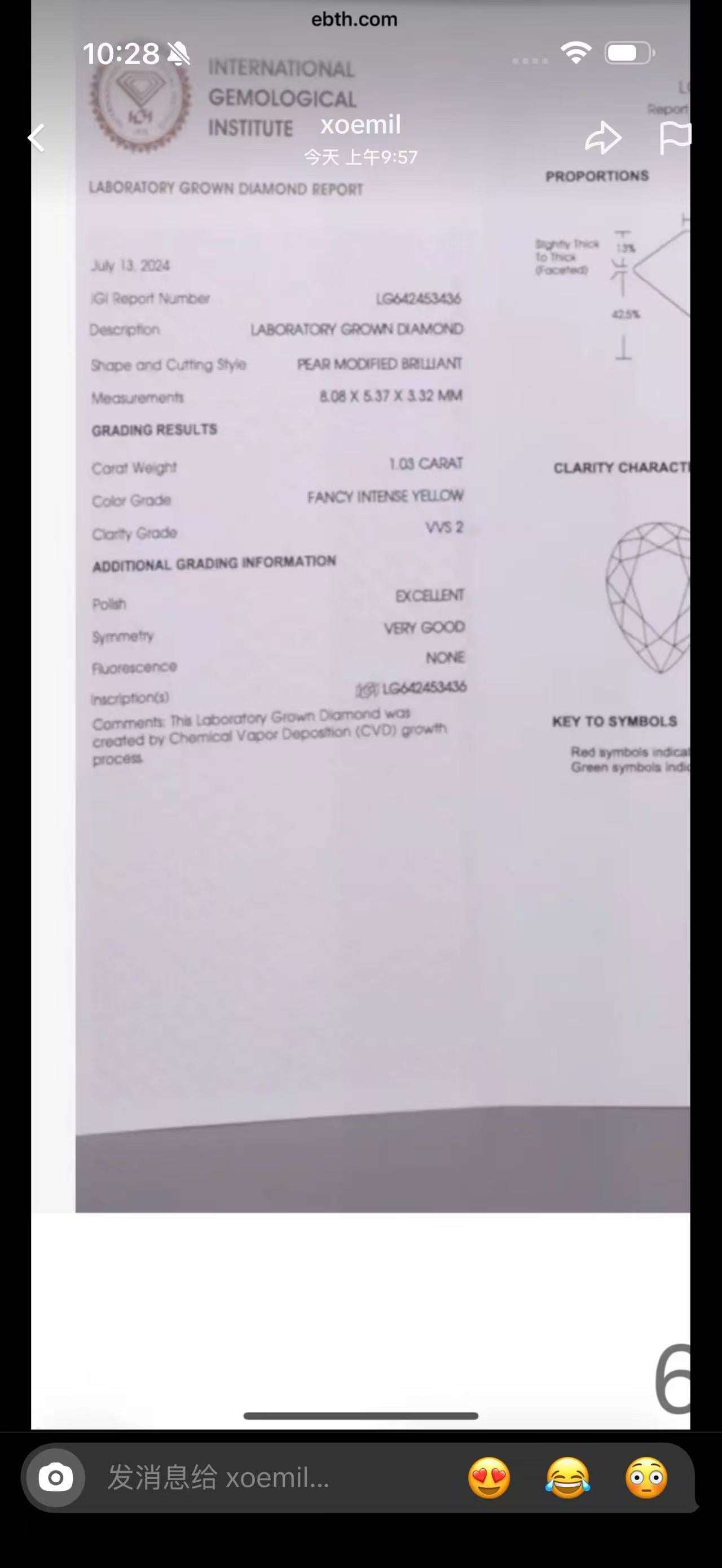 Juno Diamond A link for xoemil to pay