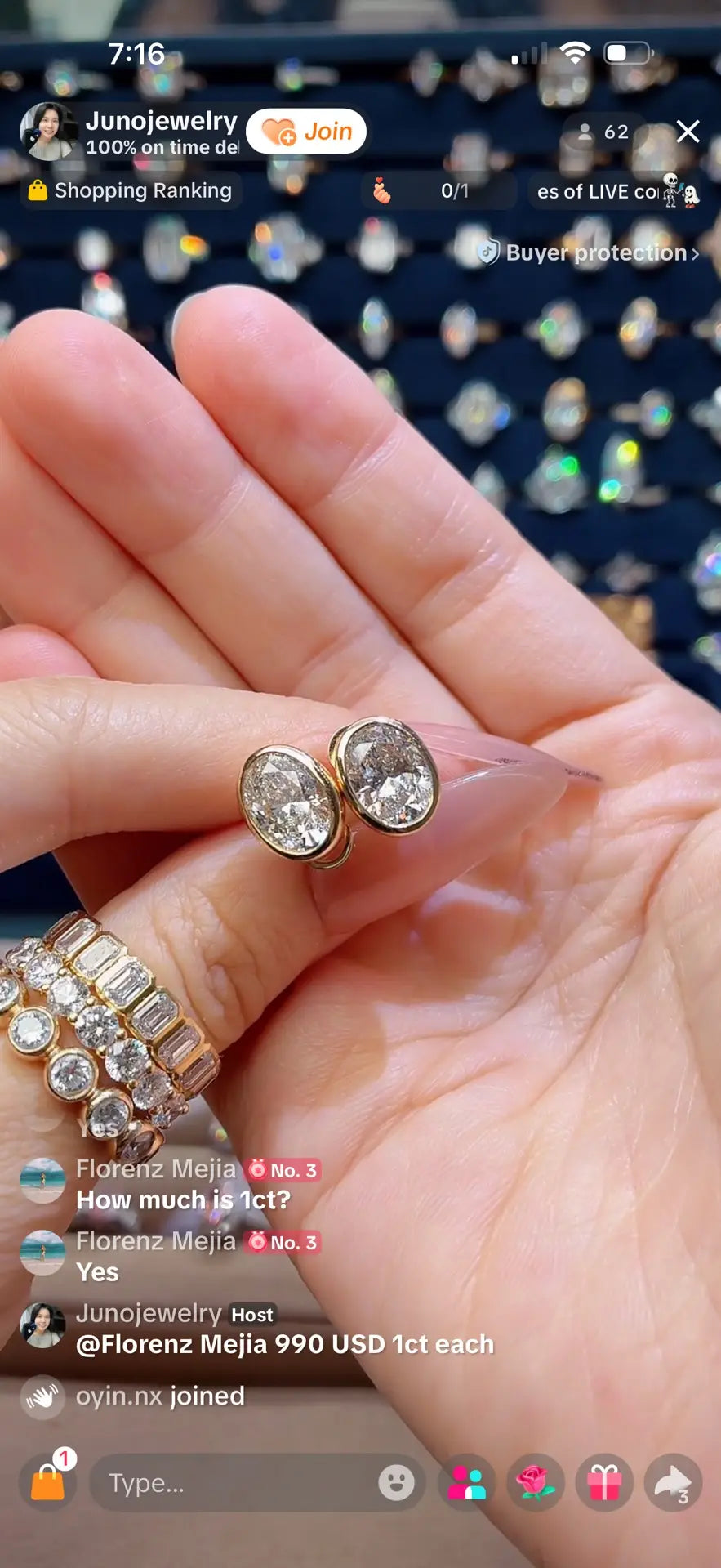 Juno Diamond A link for Lira_Magallon to pay Custom Order