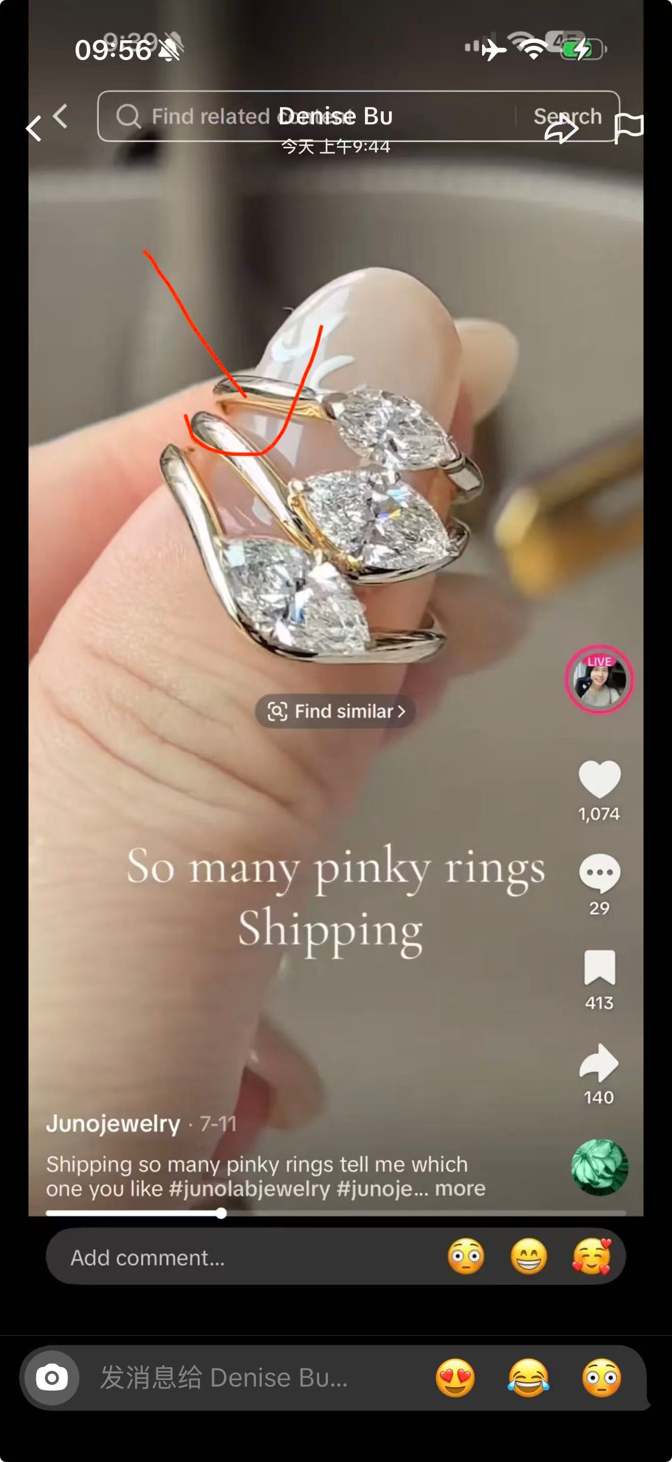 Juno Diamond A link for Denise Bu to pay