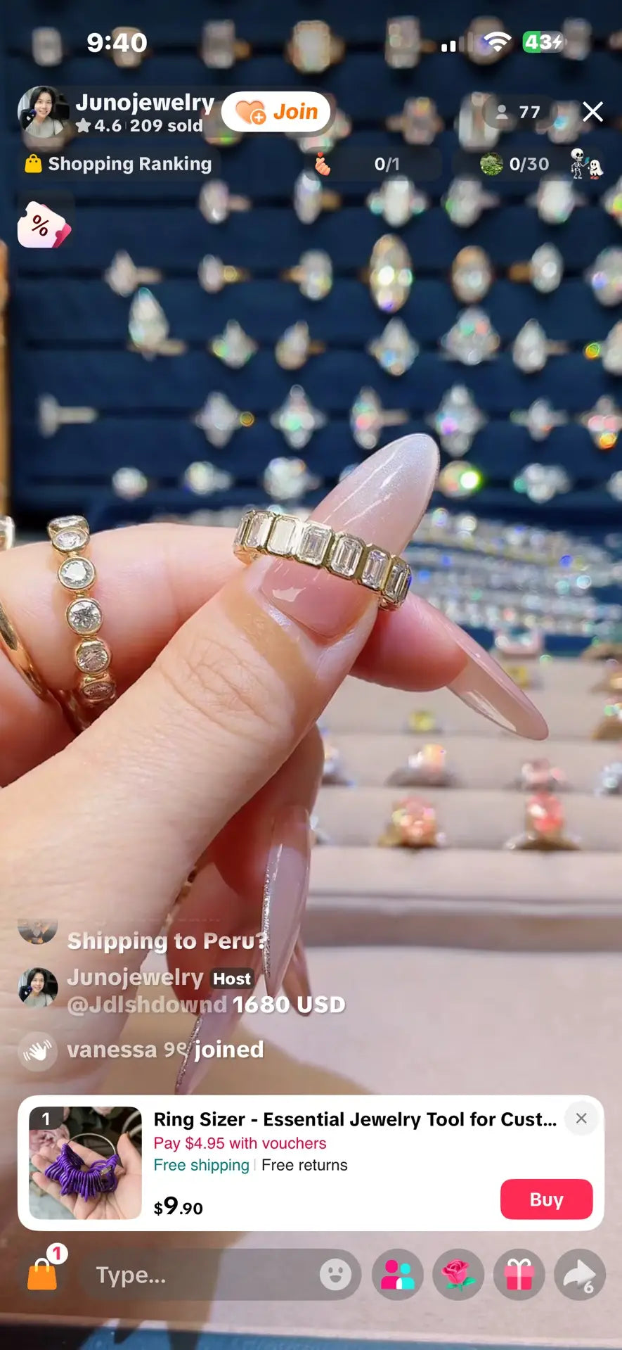 Juno Diamond A link for Jdlshdownd to pay Custom Order