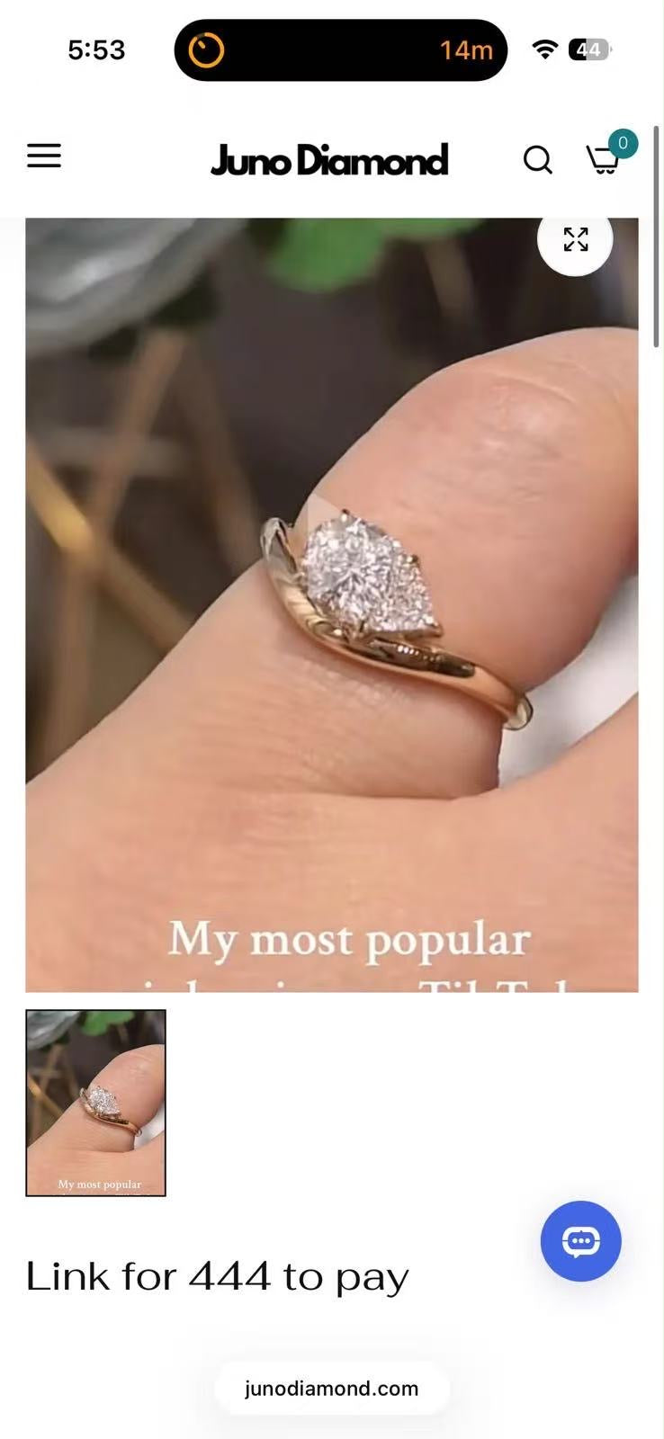 Juno Diamond A link for charleigh to pay