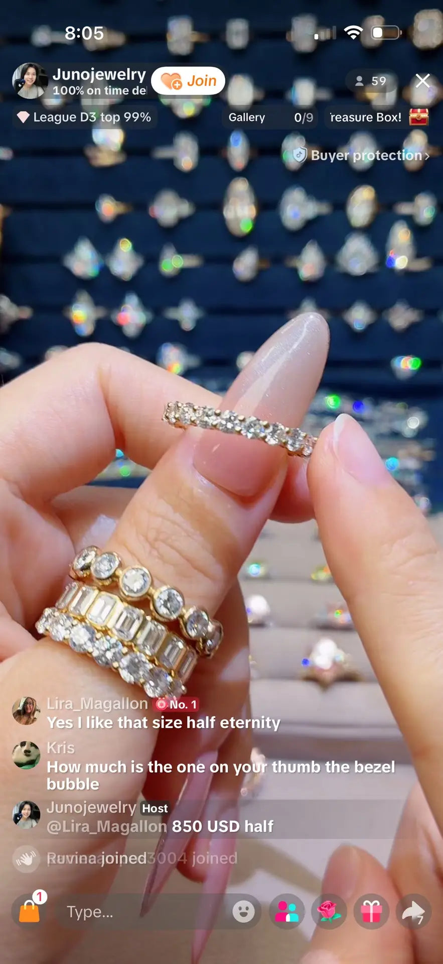 Juno Diamond A link for Lira_Magallon to pay Custom Order