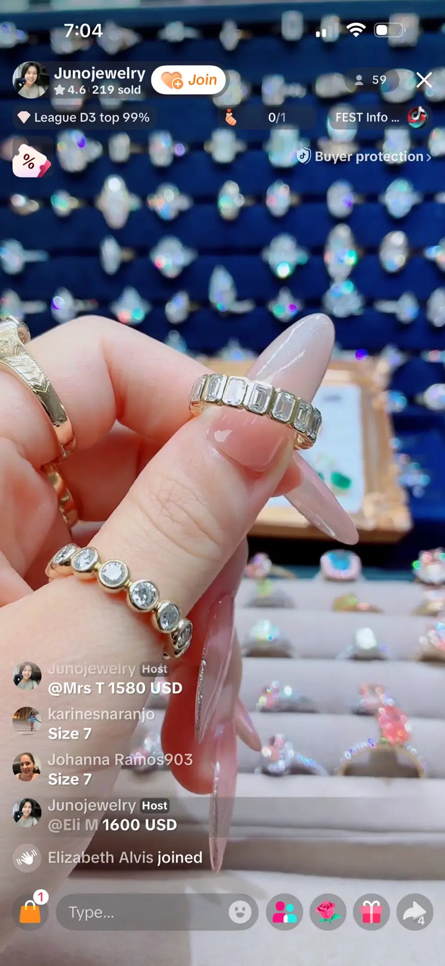 Juno Diamond A link for Eli M to pay Custom Order