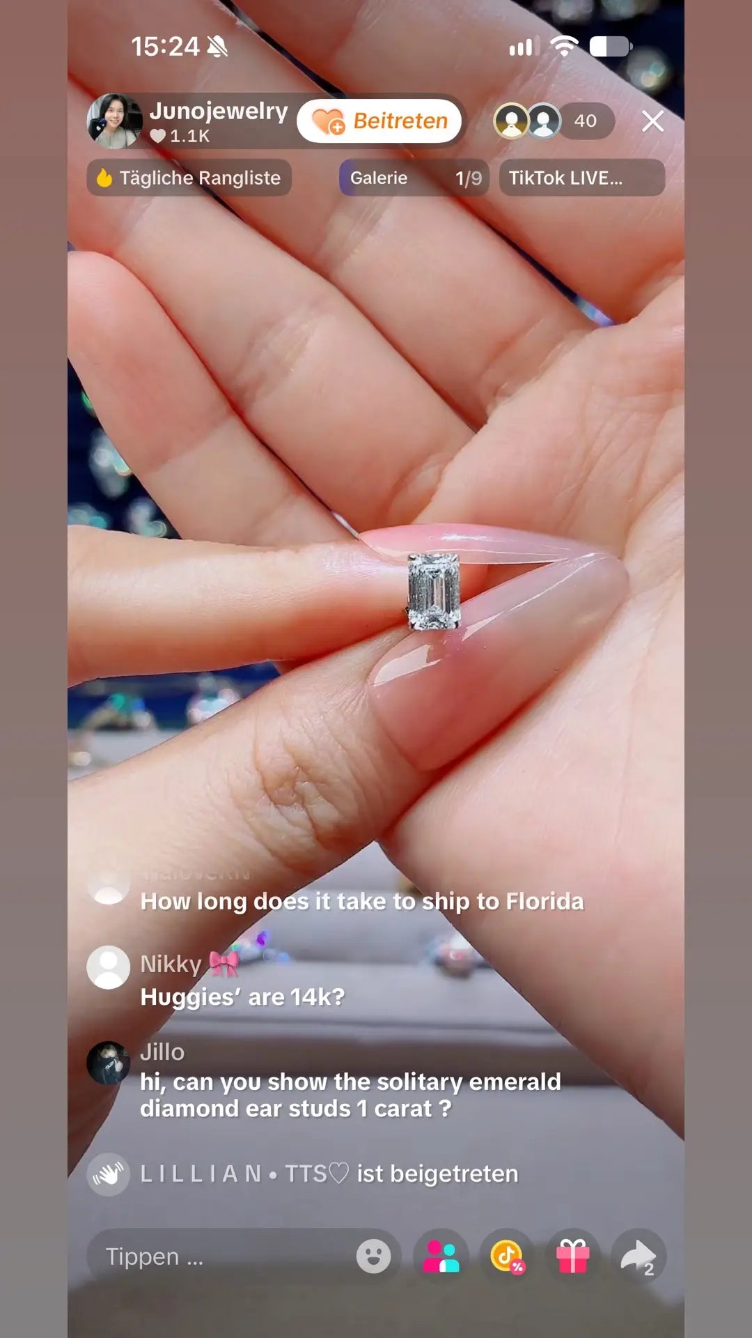 Juno Diamond A link for Jillo to pay Custom Order