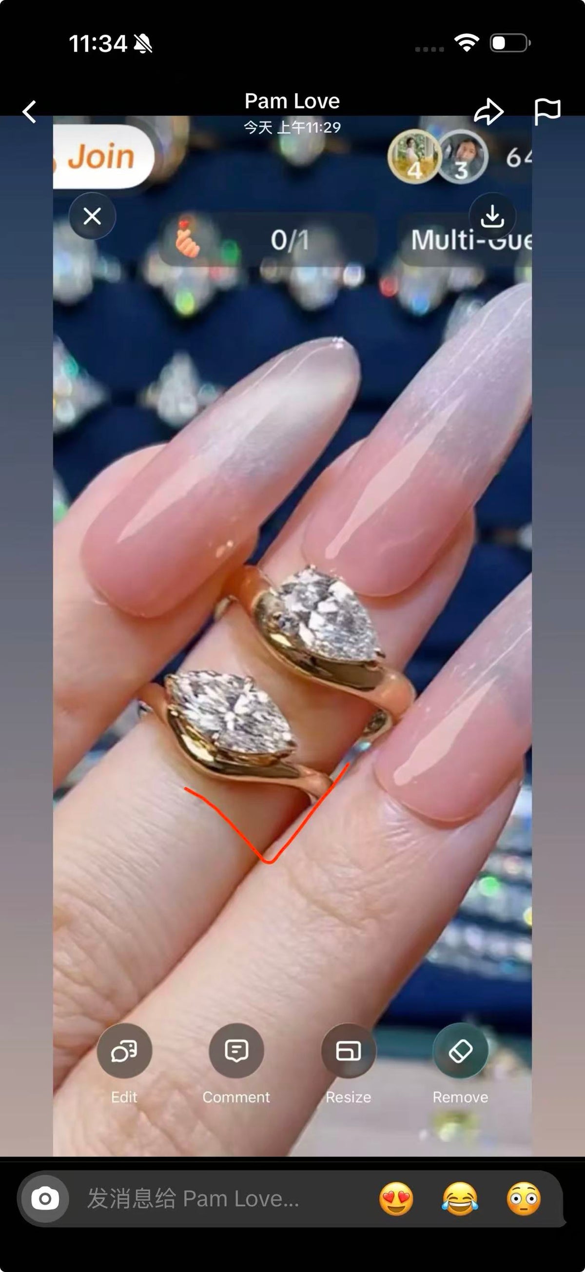 Juno Diamond A link for Pam to pay