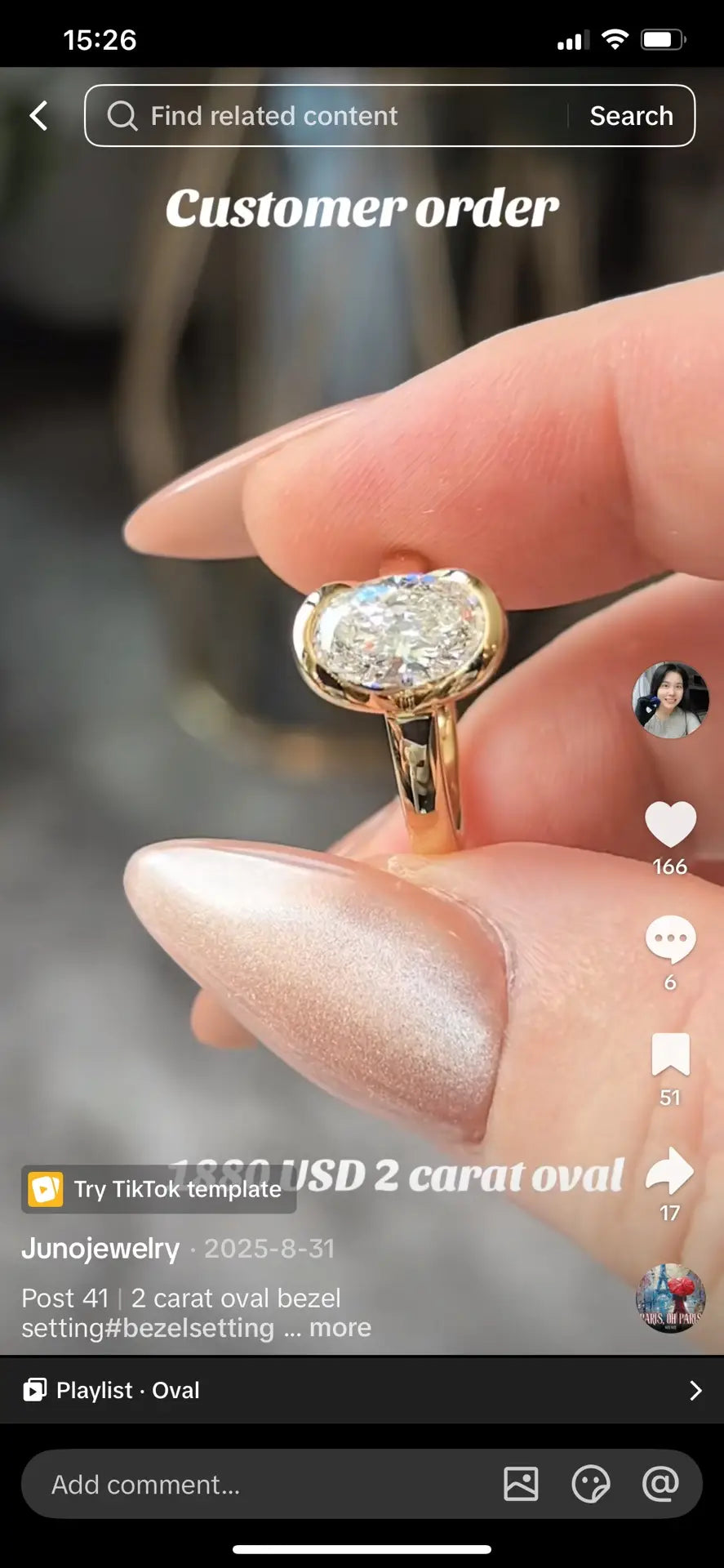 Juno Diamond A link for grisseldasol to pay Custom Order