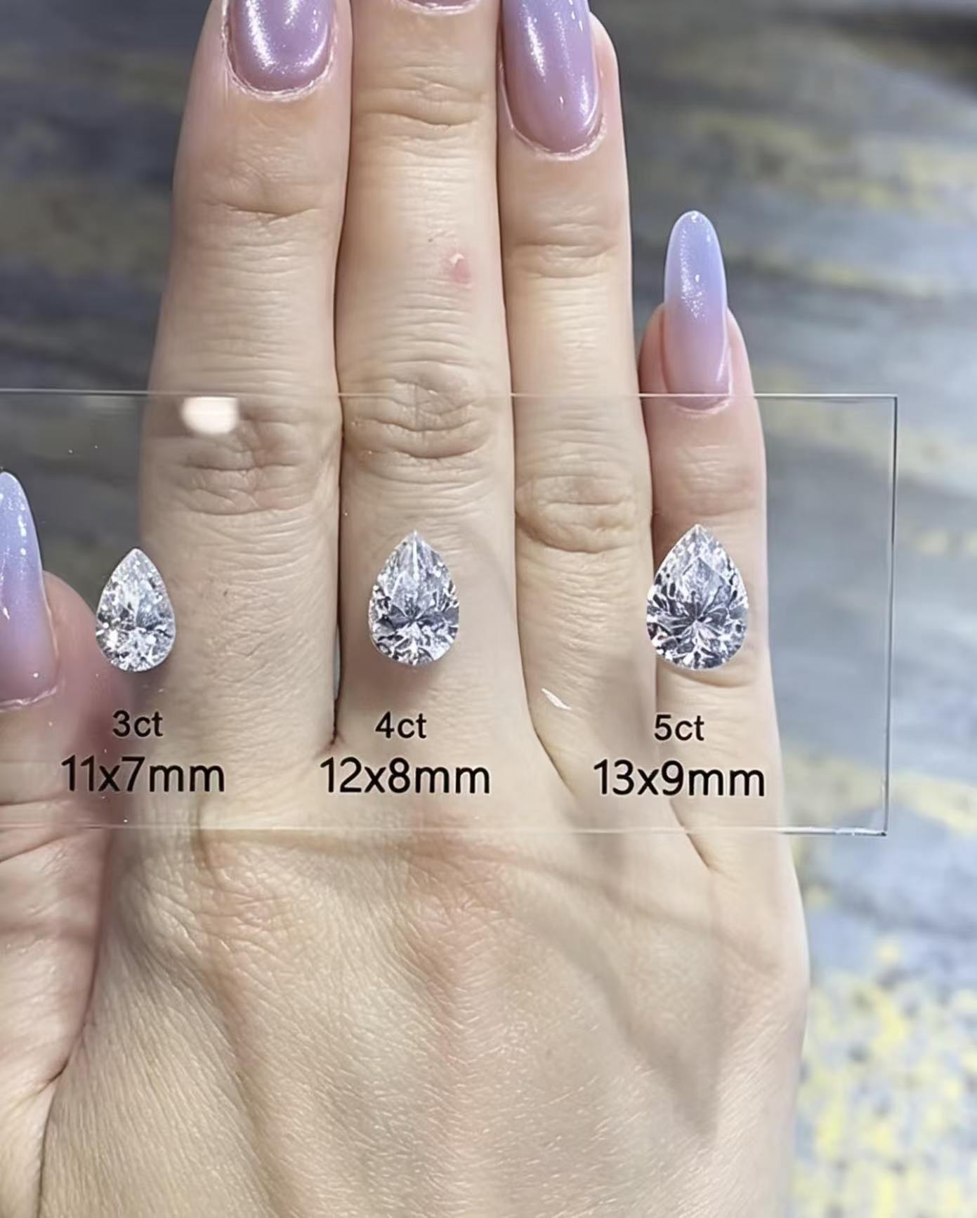 Juno Diamond E-012|Pear Cut Lab Diamond Stud Earrings | Three-Prong Solitaire Setting | Minimalist Everyday Wear