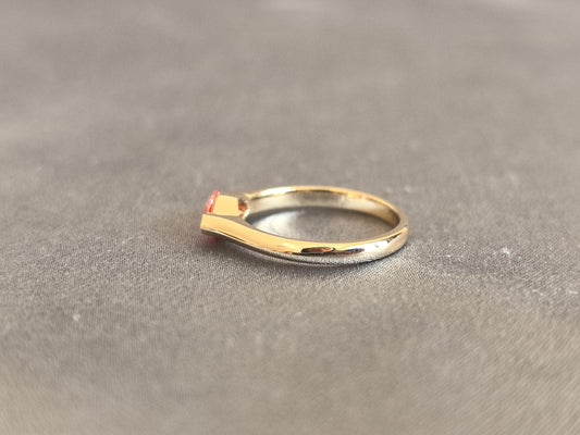 Juno Diamond MA-073 | Pink Marquise-Cut Lab-Grown Diamond Partial Bezel Ring