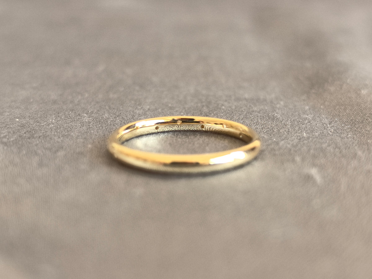 Juno Diamond RO-057 | Full Bezel-Set Round Lab-Grown Diamond Eternity Ring In Yellow Gold