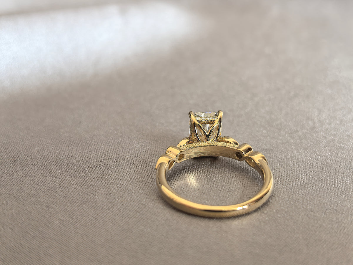Juno Diamond RD-031 | 1 Carat Radiant-Cut Lab-Grown Diamond Halo Ring