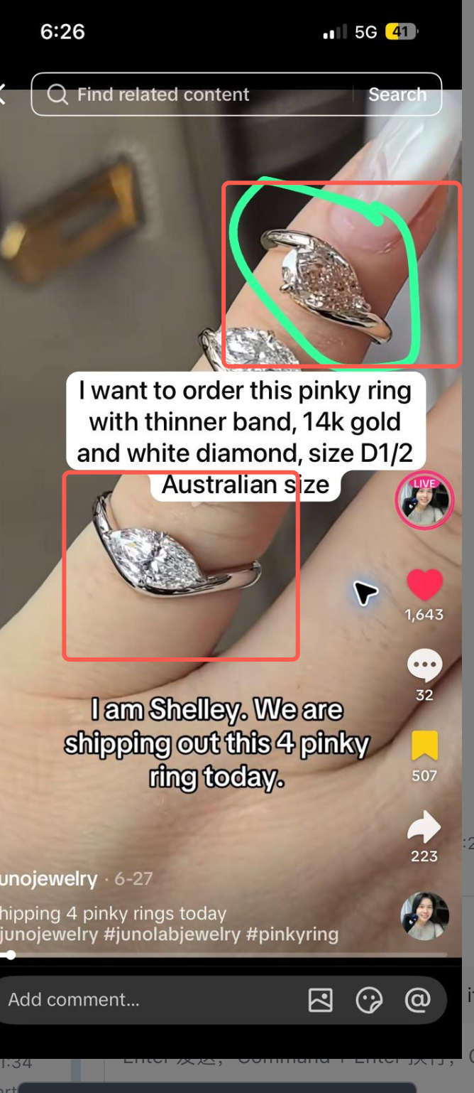 Juno Diamond A link for Quinn to pay