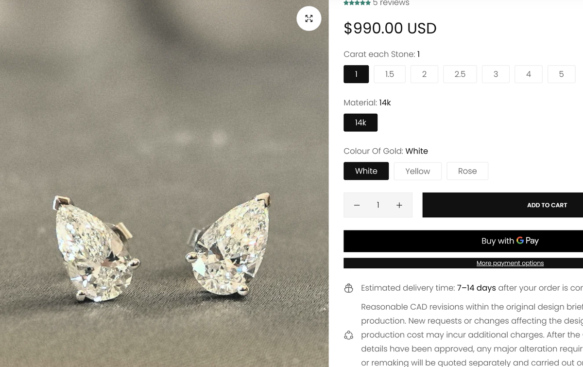 Juno Diamond A link for carpe_this_diem to pay Custom Order