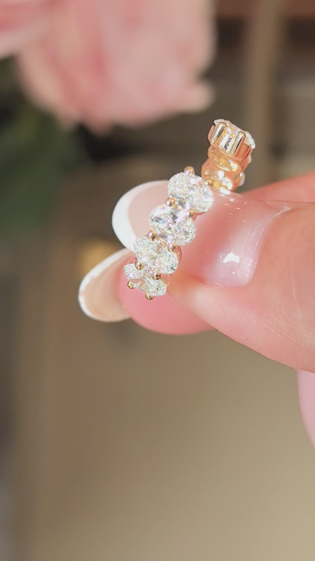 0.2 Carat Open Half-Eternity Ring | 14K Gold | Lab-Grown Diamond
