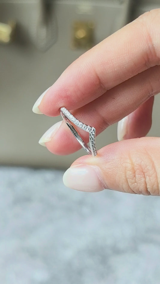 Geometric Diamond Half  Eternity Band | Lab Grown Diamond Ring | Architectural